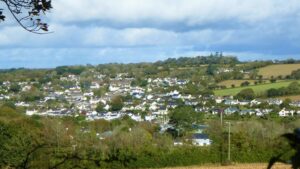 View of Mylor Bridge village